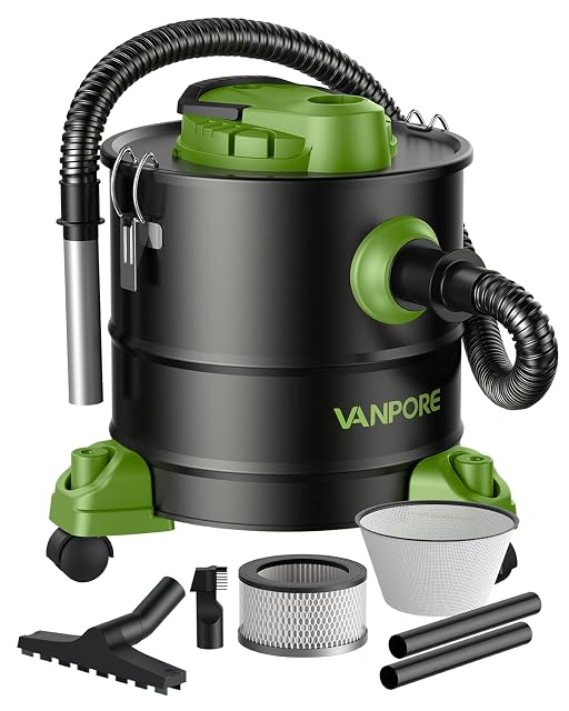 VANPORE 5.2 gallon green ash vacuum cleaner with 1200W suction
