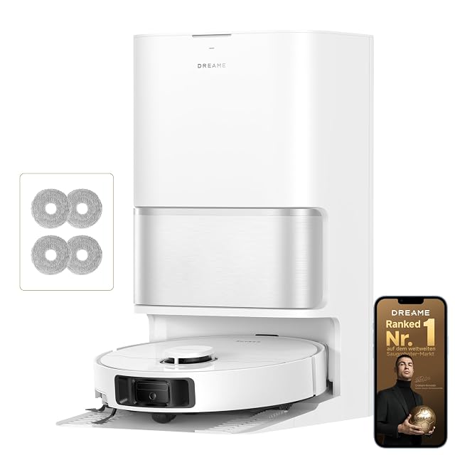 Dreame L10s Ultra Gen 3 robot vacuum mop with extending side brush and mop, product photograph