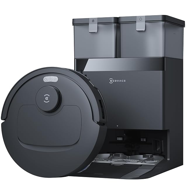 Ecovacs Deebot T30e Omni robot vacuum mop with anti-tangle brush system, product photograph