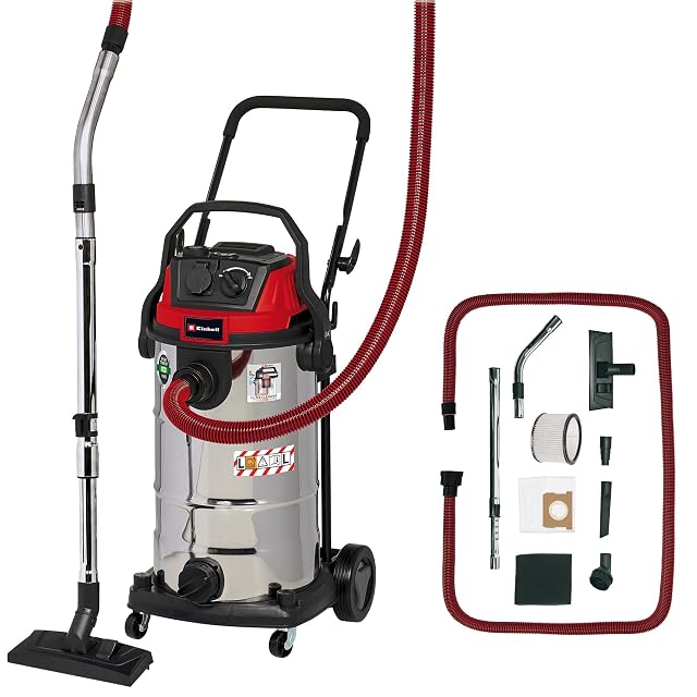 Einhell TE-VC 2340 SACL wet and dry vacuum with 40 litre drum and HEPA pleated filter, product photograph