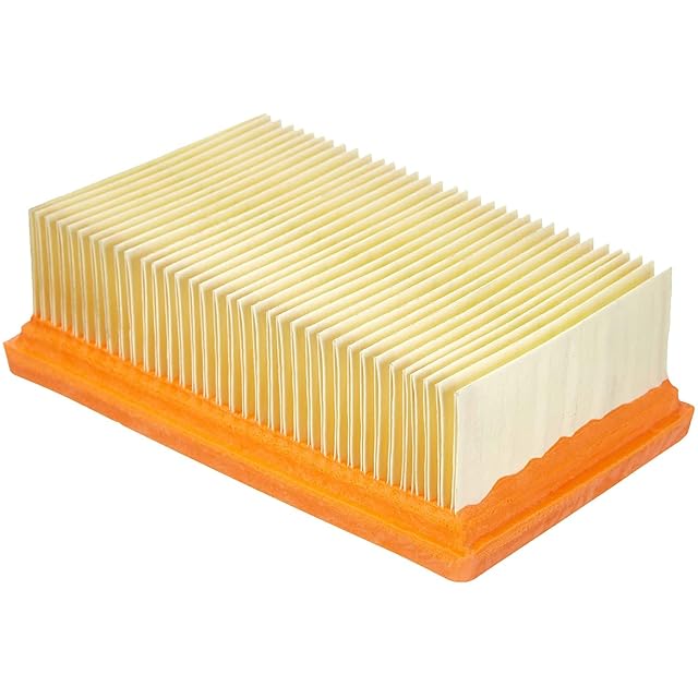 Kärcher KFI 4410 flat pleated filter in its filter box, product photograph