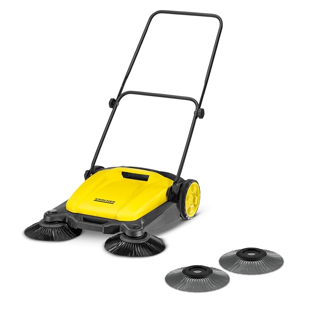 Kärcher S 3 Twin 2-in-1 push sweeper with two side brushes, product photograph