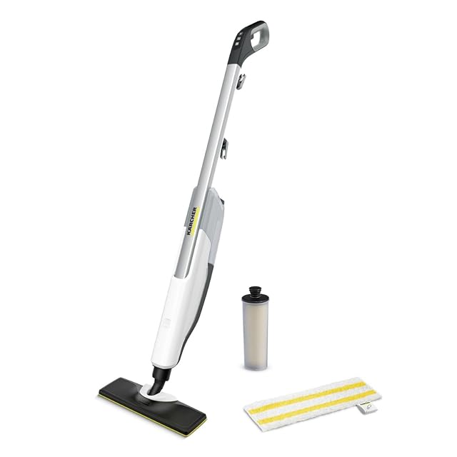 Kärcher SC 2 Upright steam mop with EasyFix floor head and microfibre cloth, product photograph