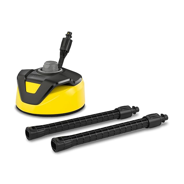 Kärcher T-Racer T 5 surface cleaner with splash guard and bristle ring, product photograph