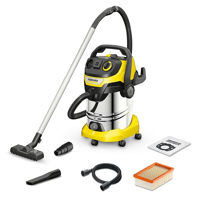 Kärcher WD 6 P S V wet and dry vacuum with 8 m cable and 3.5 m suction hose, product photograph