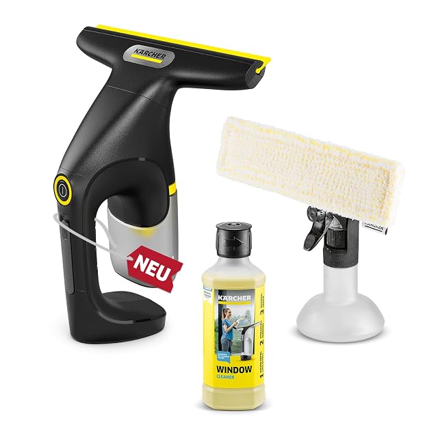 Kärcher WV 1 Compact Care Extra+ Black window vacuum, product photograph