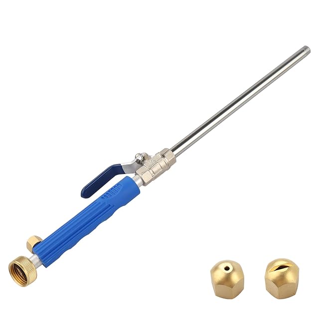 YunGuoGuo high pressure garden hose wand with jet and fan spray tips