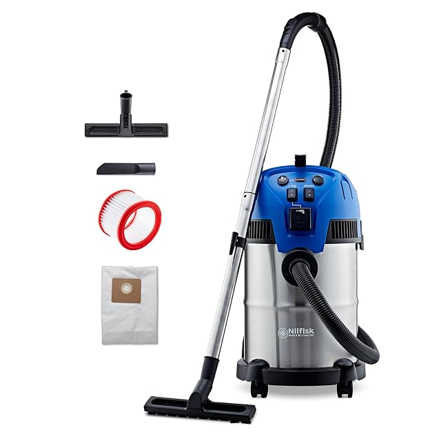 Nilfisk Multi II 30 T VSC Inox wet and dry vacuum, product photograph