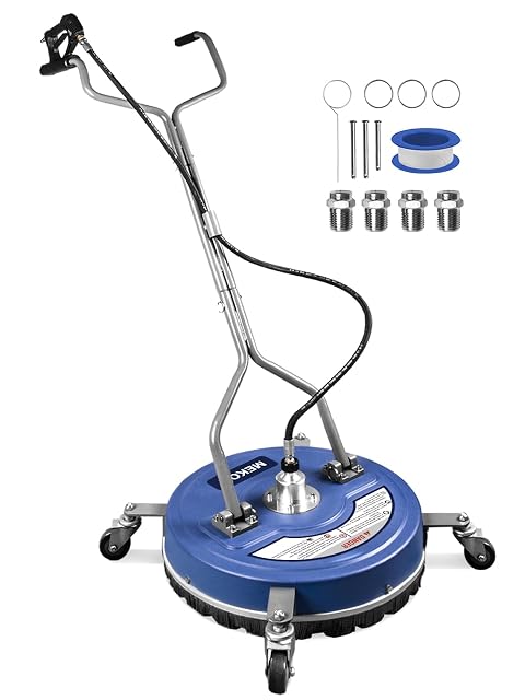 MEKOH 20 inch heavy duty pressure washer surface cleaner with wheels