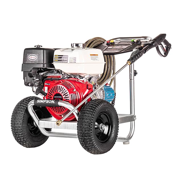 Simpson Aluminum Series 4200 PSI gas pressure washer with Honda GX390