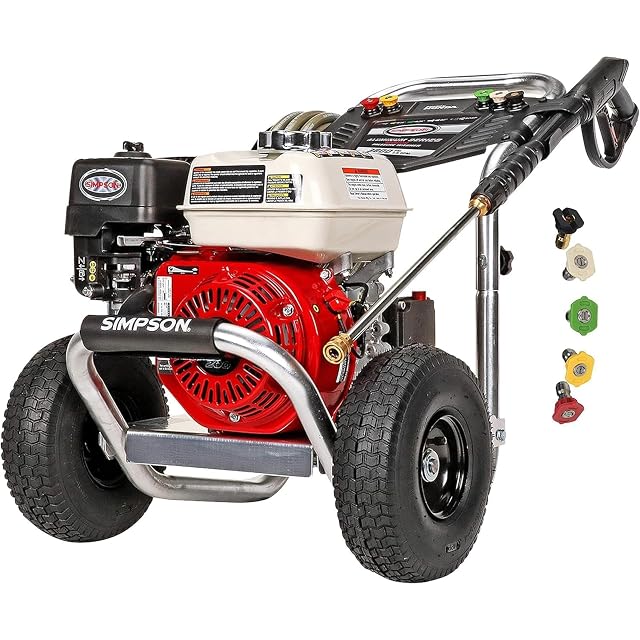 Simpson Aluminum Series gas pressure washer with Honda GX200 engine