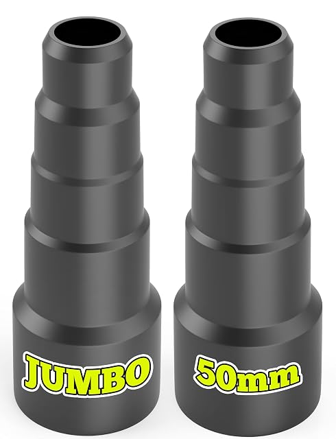 Rabenburg JUMBO stepped vacuum hose adapters, two pieces, product photograph
