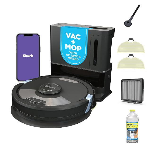 Shark Matrix Plus robot vacuum and mop combo with self-emptying base