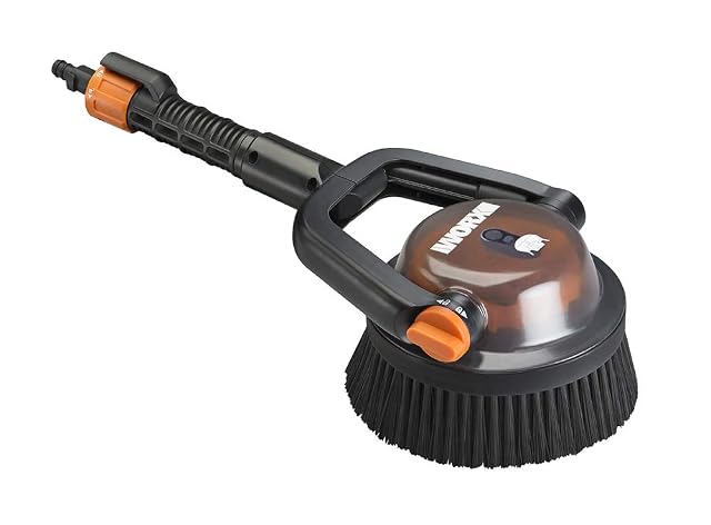 WORX WA1821 hard-bristle pressure washer power scrubber for decks and brickwork