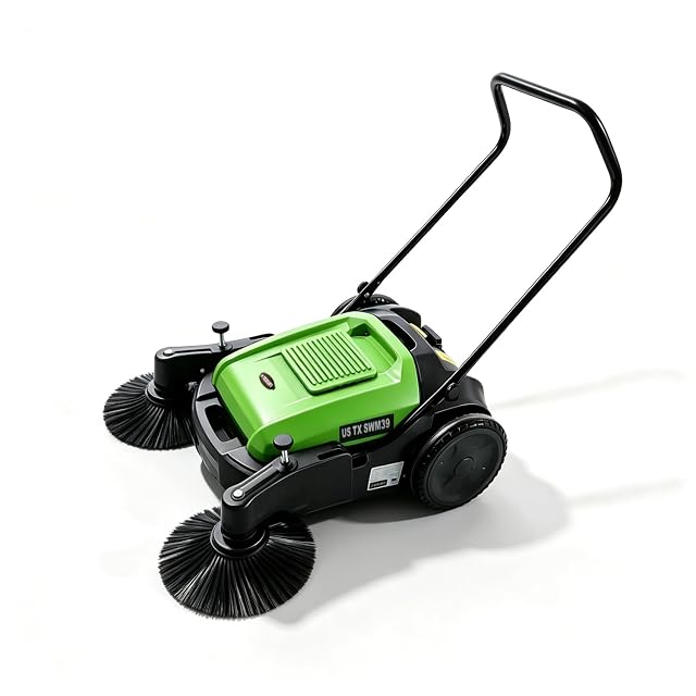 TEXLIFT commercial manual push floor sweeper with 43 inch sweeping width