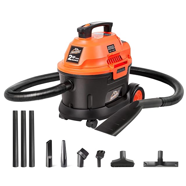 Armor All AA255W 2.5 gallon wet dry utility vacuum in orange and black