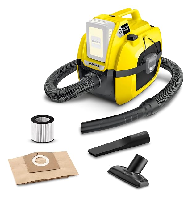 Karcher WD 1 Compact battery powered wet dry shop vacuum